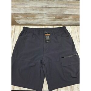 TACVASEN Men's Tactical Cargo Shorts Size 38 Gray Nylon Spandex Outdoor Sports